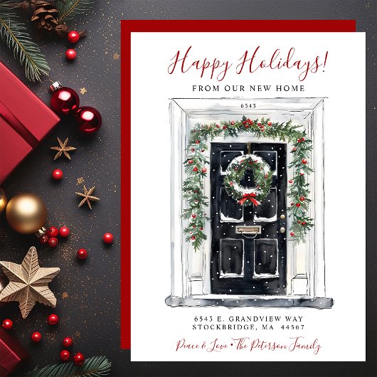 Prettige feestdagen · Nieuwe voordeur voor huis in Aankondiging