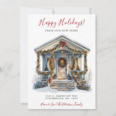 Prettige feestdagen · Nieuwe voordeur voor huis in Aankondiging (Voorkant)