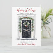 Prettige feestdagen · Nieuwe voordeur voor huis in Aankondiging (Staand voorkant)