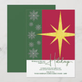 Prettige feestdagen Nieuwjaar Business Budget Corp Feestdagenkaart (Voorkant / Achterkant)