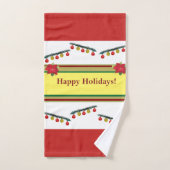 Prettige feestdagen, Nieuwjaar, Kerst handdoek Set (Handdoek)