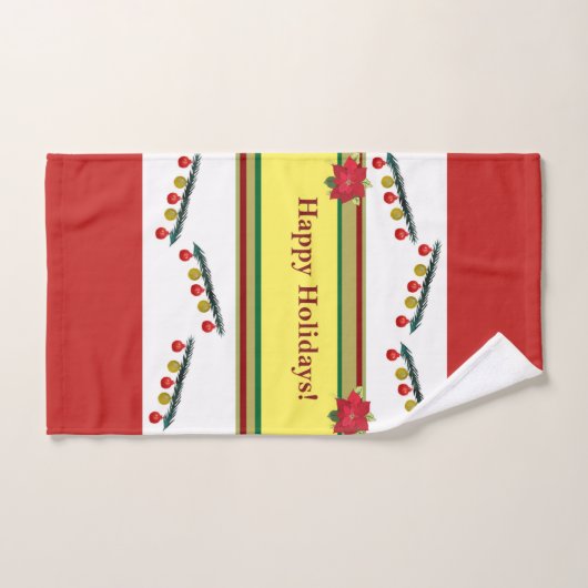 Prettige feestdagen, Nieuwjaar, Kerst handdoek Set (Handdoek)