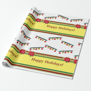 prettige feestdagen - Nieuwjaar, Kerstmis Cadeaupapier
