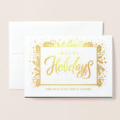 PRETTIGE FEESTDAGEN NL Aangepaste foto luxe Folie Kaarten (Voorkant met envelop)