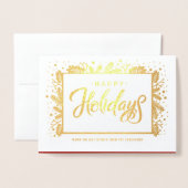 PRETTIGE FEESTDAGEN NL Aangepaste foto luxe Folie Kaarten (Voorkant met envelop)