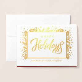 PRETTIGE FEESTDAGEN NL Aangepaste foto luxe Folie Kaarten