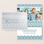 PRETTIGE FEESTDAGEN NL Aangepaste foto luxe Folie Kaarten (Display)