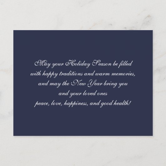 PRETTIGE FEESTDAGEN NL Fine Art Custom Kerst Kaart (Achterkant)