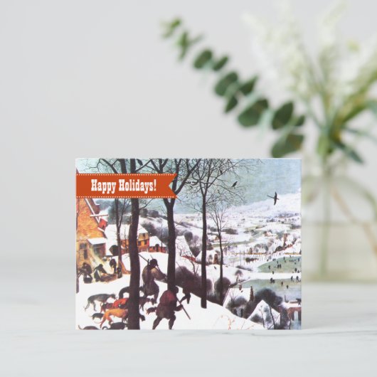 PRETTIGE FEESTDAGEN NL Fine Art Kerst Kaart (Staand voorkant)