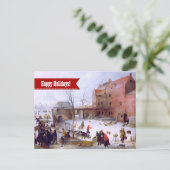 PRETTIGE FEESTDAGEN NL Fine Art Kerst Kaart (Staand voorkant)