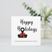 Prettige feestdagen Notaris openbaar 2026 Kalender Kaart (Staand voorkant)