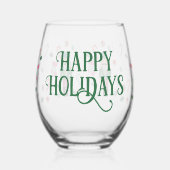  Prettige feestdagen notenkraker Christmas Wijnglas Zonder Voet (Links)