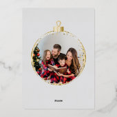 Prettige feestdagen Notenkraker Foto Folie Holiday (Achterkant)