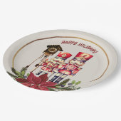 Prettige feestdagen Notenkraker Papieren Bordje (Gekanteld)