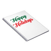 prettige feestdagen notitieboek (Rechterzijde)