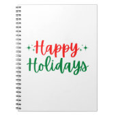 prettige feestdagen notitieboek (Voorkant)