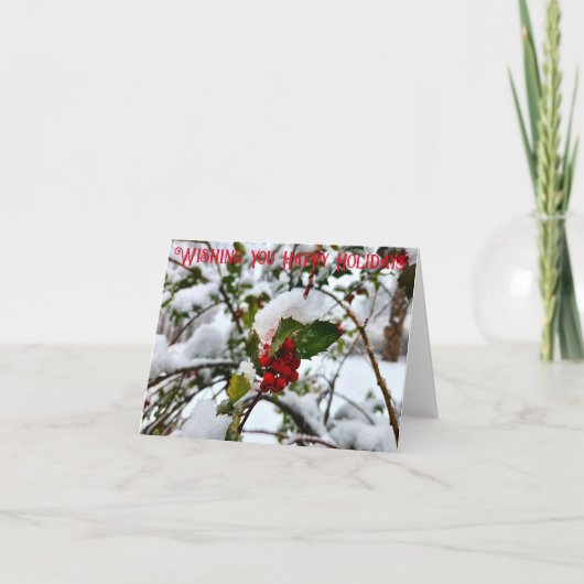 prettige feestdagen notitiekaartje (Voorkant)