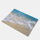 prettige feestdagen Ocean Beach Deurmat (Schuin)