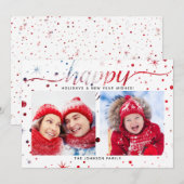 prettige feestdagen of Hanukkah | Tekst voor overe Feestdagenkaart (Voorkant / Achterkant)