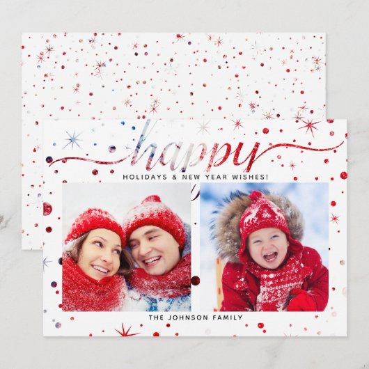 prettige feestdagen of Hanukkah | Tekst voor overe Feestdagenkaart (Voorkant / Achterkant)