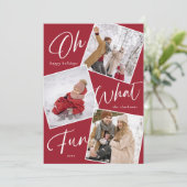 Prettige feestdagen Oh wat leuk Feestdagenkaart (Staand voorkant)