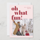 Prettige feestdagen Oh wat leuk Feestdagenkaart (Voorkant)