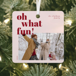 Prettige feestdagen Oh wat leuk Metalen Ornament