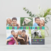 prettige feestdagen - Oh What Fun | 5x7 Feestdagenkaart (Staand voorkant)