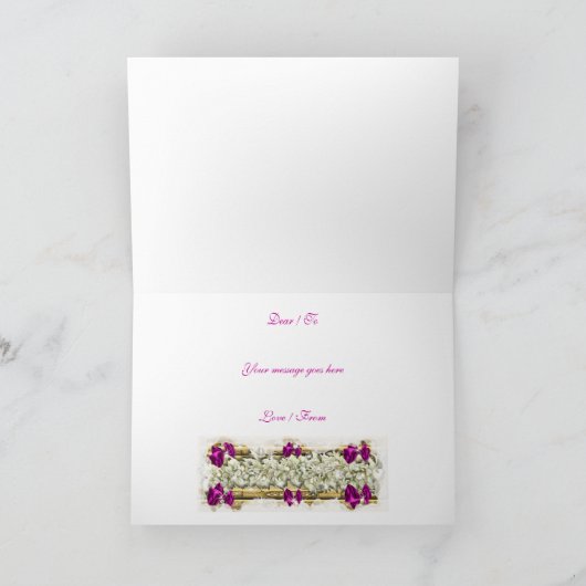 prettige feestdagen "OK" elegante feestelijke bood (Binnen)