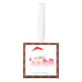 prettige feestdagen oma Baby Foto's Kerstmis Decoratie (Voorkant)