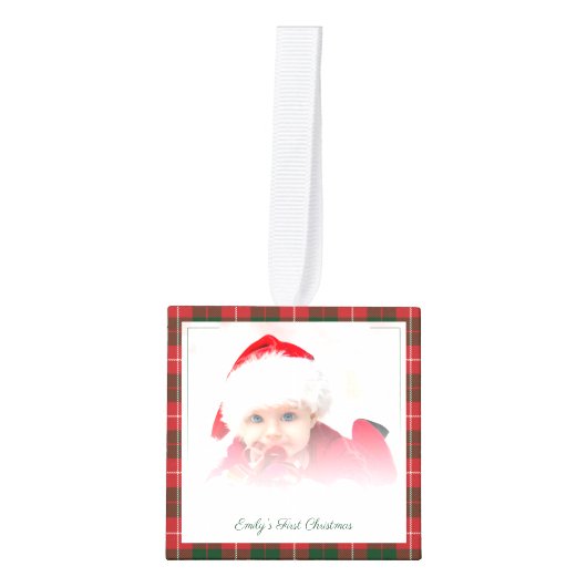 prettige feestdagen oma Baby Foto's Kerstmis Decoratie (Voorkant)