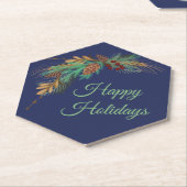 prettige feestdagen Onderzetter papier (Schuin)