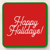 prettige feestdagen Onderzetters (Voorkant)