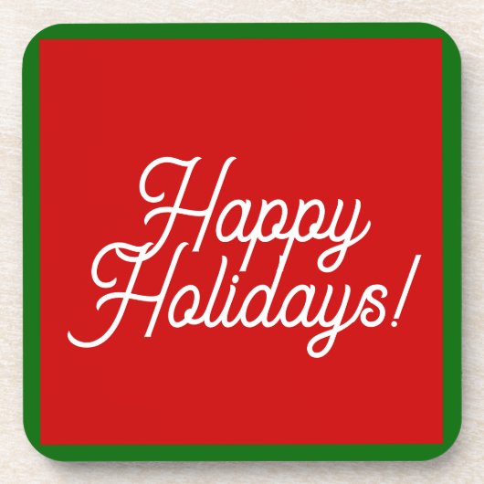 prettige feestdagen Onderzetters (Voorkant)