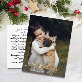 prettige feestdagen One Vertical kerstPhoto Gold