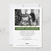 Prettige feestdagen Onroerend goed Kaart Sjabloon (Achterkant)