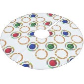 prettige feestdagen ons eerste kerstblauw kerstboom rok (Gekanteld)