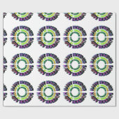 prettige feestdagen ons eerste kerstcadeautje cadeaupapier (Vlak)