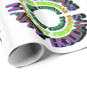 prettige feestdagen ons eerste kerstcadeautje cadeaupapier (Rol Hoek)