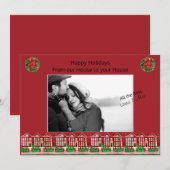 Prettige feestdagen :: onze Huis naar uw Huis Foto Kaart (Voorkant / Achterkant)