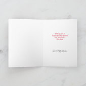 prettige feestdagen onze rode portier anananas (Binnen)