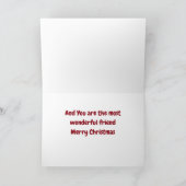 **PRETTIGE FEESTDAGEN** OP DE MEEST WONDERLIJKE VR FEESTDAGEN KAART (Binnen)