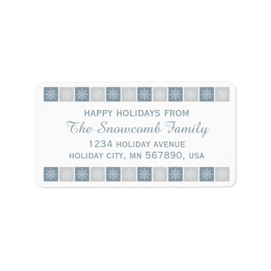 prettige feestdagen "op maat gemaakte tekst adrese etiket (Voorkant)