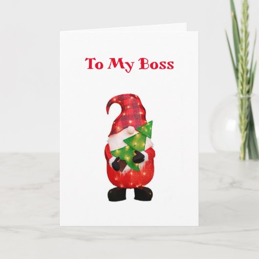 prettige feestdagen op MIJN **BOSS** Kaart (Voorkant)