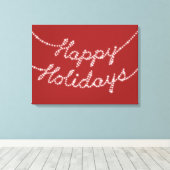 prettige feestdagen op Twinkle Lights Canvas (Insitu (Houten vloer))