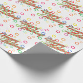 prettige feestdagen op uw kleur cadeaupapier (Hoek)