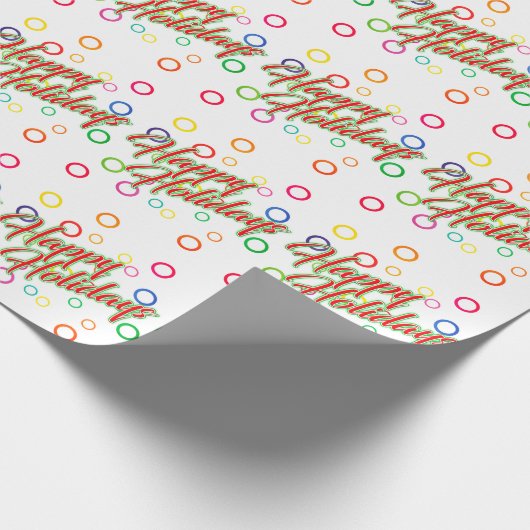 prettige feestdagen op uw kleur cadeaupapier (Hoek)