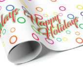 prettige feestdagen op uw kleur cadeaupapier (Rol Hoek)