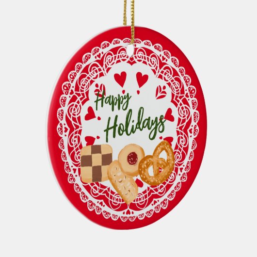 Prettige feestdagen Ornament Deense cookies (Rechts)