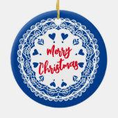 Prettige feestdagen Ornament Deense cookies (Achterkant)